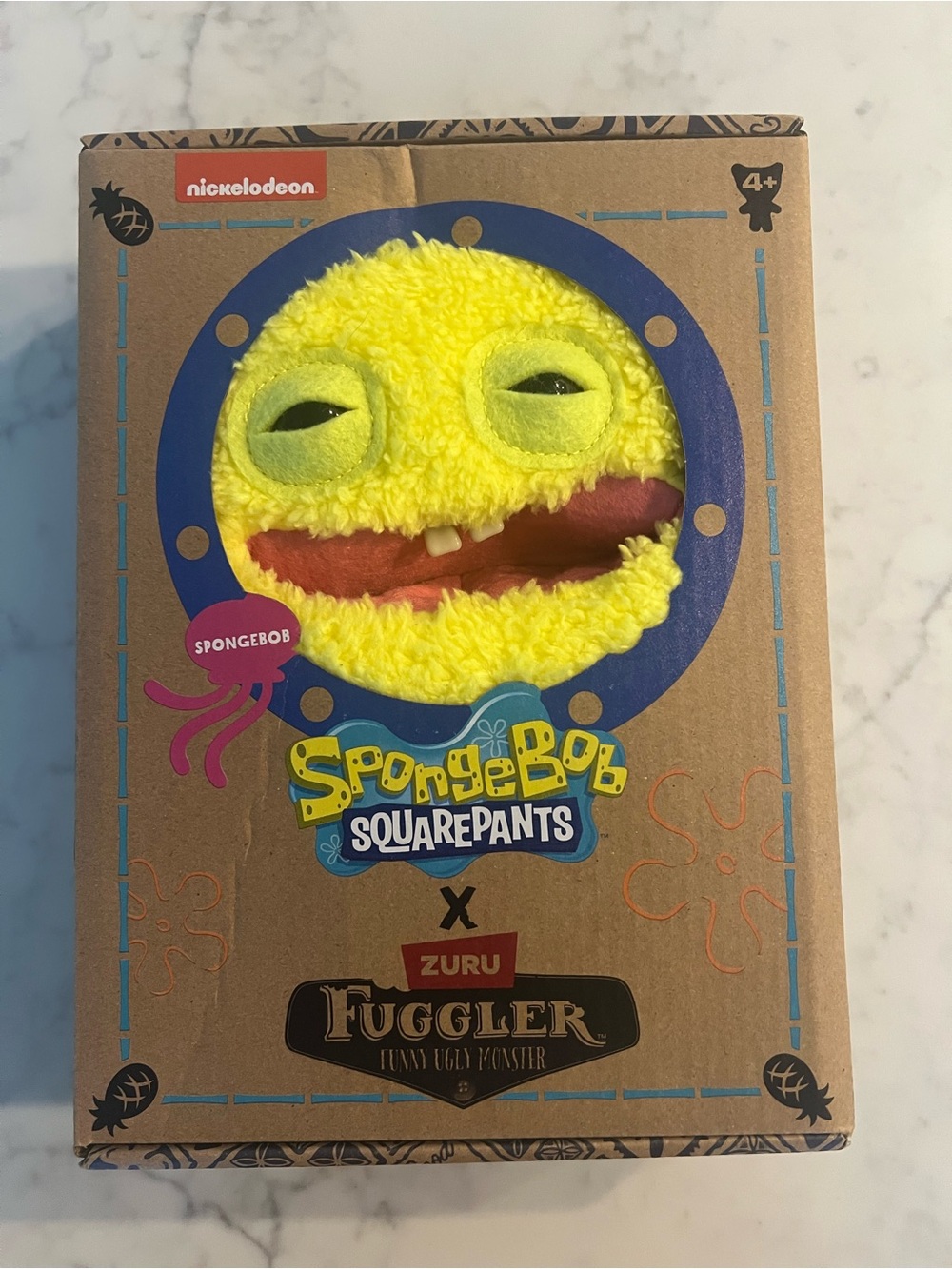 Fuggler 9 inch Spongebob Series SquarePants, Funny Ugly Monster Soft Plush Toy b